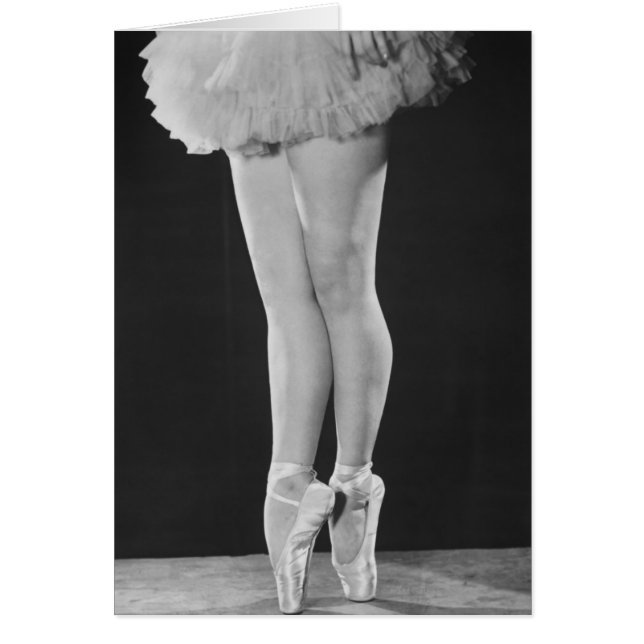 Ballerina Hälsningskort (Framsidan)