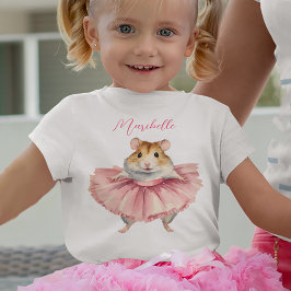 Ballerina Hamster Girl T Shirt