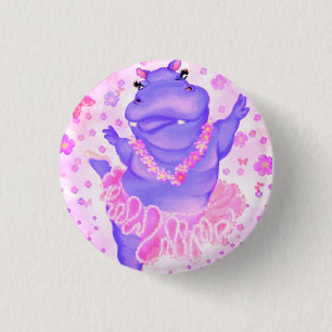 Ballerina Hippo Button Knapp