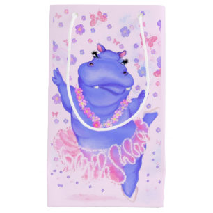 Ballerina Hippo Gift Bag Lycklig Ballet Dancer