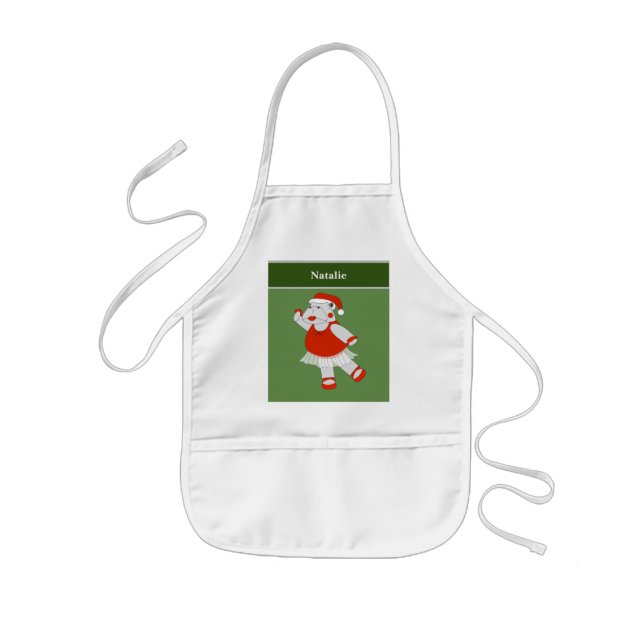 Ballerina Hippo Speciell jul Barnförkläde (Framsidan)