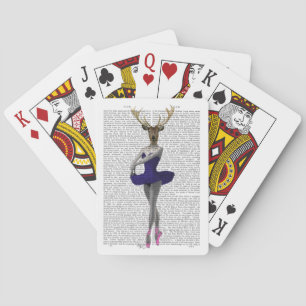 Ballerina Hjort i Blue Casinokort