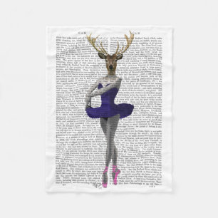 Ballerina Hjort i Blue Fleecefilt