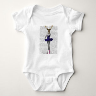 Ballerina Hjort i Blue T Shirt