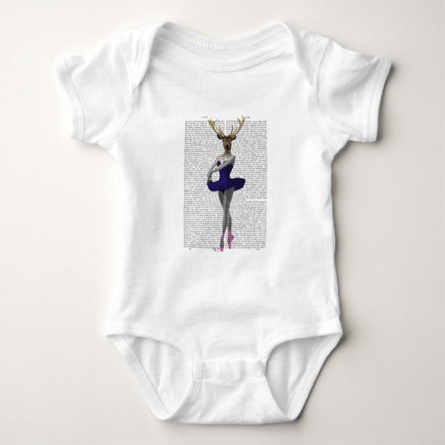 Ballerina Hjort i Blue T Shirt (Framsida)