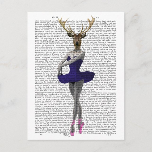 Ballerina Hjort i Blue Vykort (Framsida)