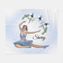 Ballerina i Blue Personal Namn