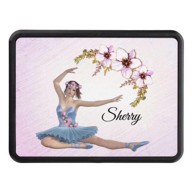 Ballerina i Blue Personal Rosa Dragkroksskydd (Framsidan)