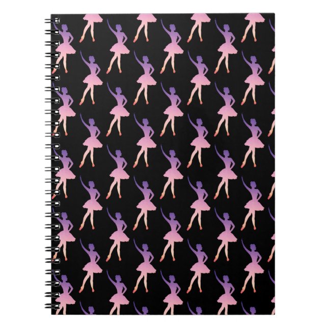 Ballerina i modern geometrisk design anteckningsbok (Framsidan)
