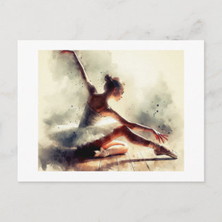 Ballerina i rörelse, vykort