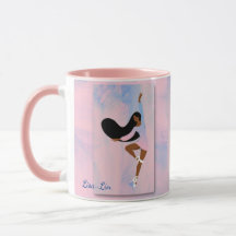 Ballerina i Rosa Coffee Mugg
