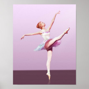 Ballerina i Rosa och Lavender Poster