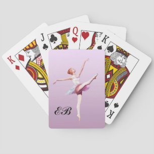 Ballerina i rosor och lavendel, Monogram Casinokort