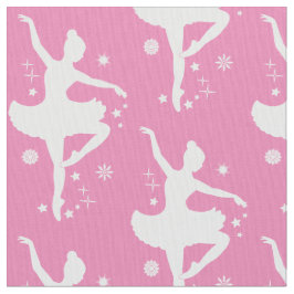 Ballerina i Silhouette i snön Tyg