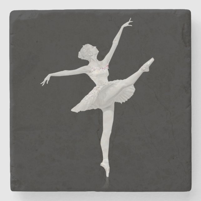 Ballerina i silver och svart stenunderlägg (Framsidan)