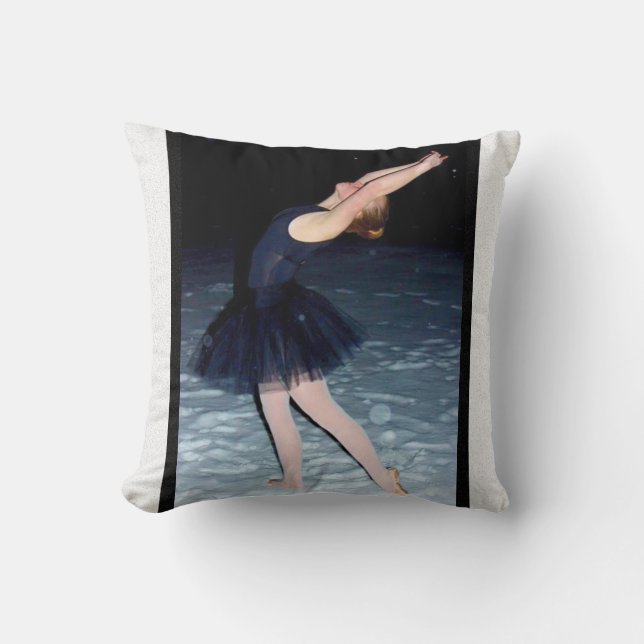 Ballerina i Snö - Kudde (Framsida)