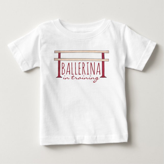 Ballerina i Training Ballet Barre Dance Dancer T Shirt (Framsida)