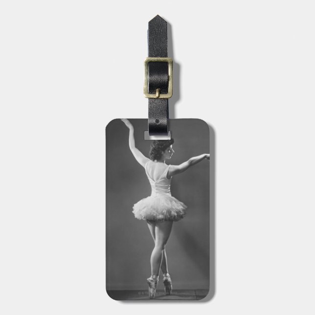 Ballerina i Tutu Bagagebricka (Vertikal Framsida)