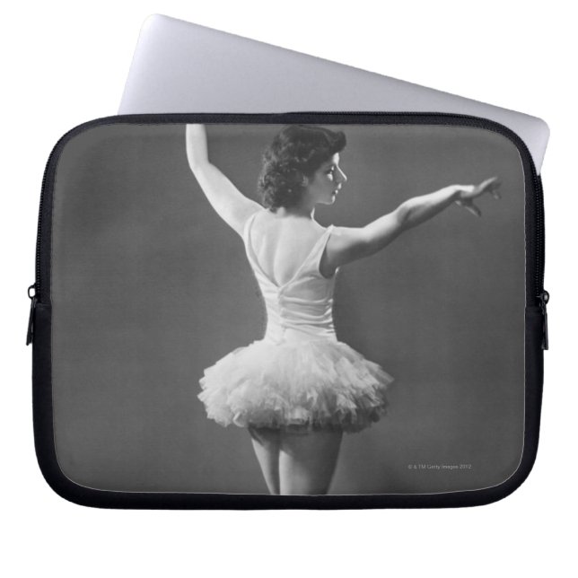 Ballerina i Tutu Laptop Sleeve (Framsidan)