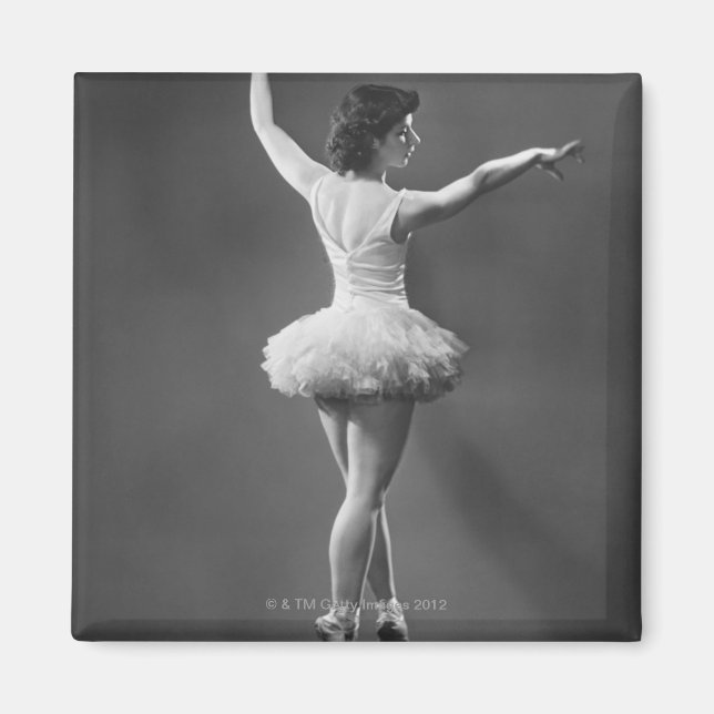Ballerina i Tutu Magnet (Framsidan)