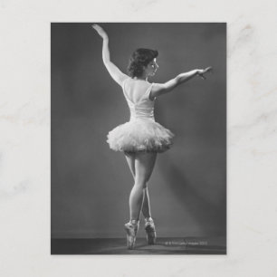 Ballerina i Tutu Vykort