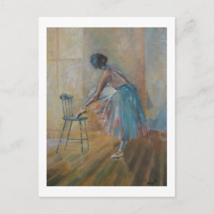 Ballerina i vattenfärgsvykort vykort