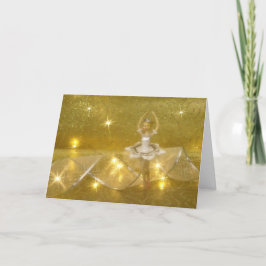 Ballerina i whte (vågrät) kort