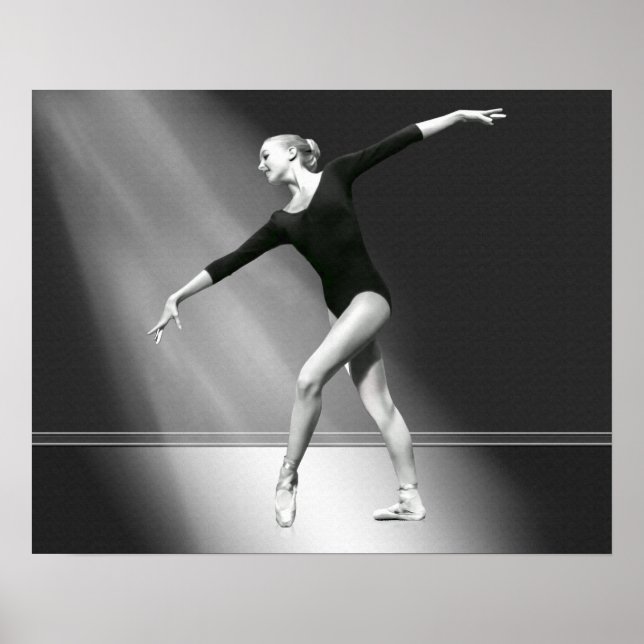 Ballerina in Black and White Poster (Framsidan)
