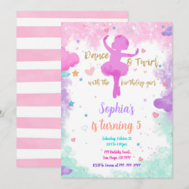 Ballerina-inbjudan inbjudningar