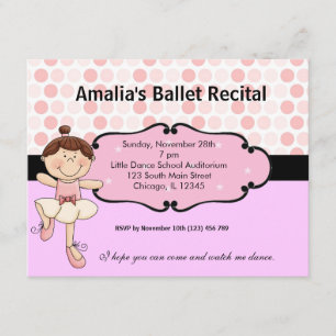 Ballerina Inbjudningar
