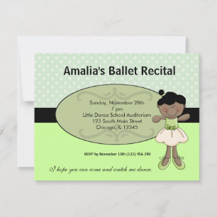 Ballerina Inbjudningar