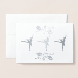 Ballerina jul folierat kort