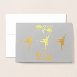 Ballerina jul folierat kort