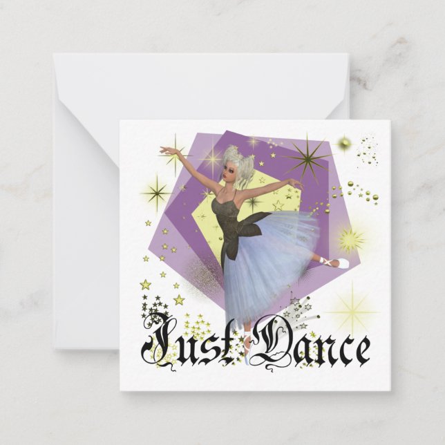 Ballerina - Just Dance Anteckningskort (Framsida)
