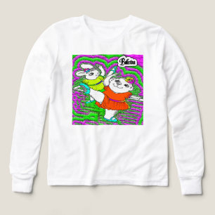 Ballerina Kaninungar Ljus & Lekfull Dansklass T-shirt