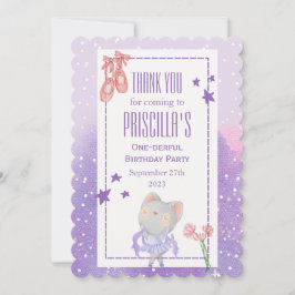 Ballerina Katt Barnkalas Tack Kort