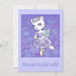 Ballerina Kattunge inbjudan