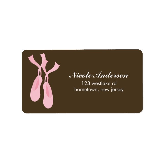 Ballerina Labels Adressetikett (Framsidan)