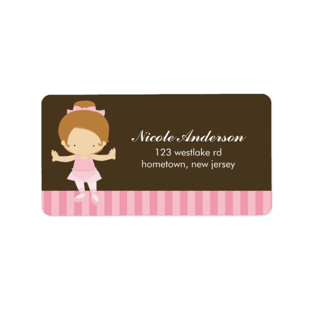 Ballerina Labels Adressetikett (Framsidan)
