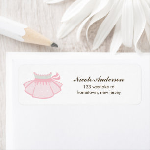 Ballerina Labels Returadress Etikett