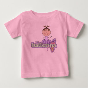 Ballerina - lila baby tutu kroppsoverall tröja