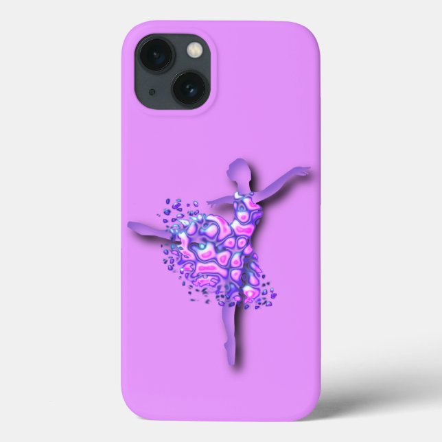 Ballerina Lila iphone case Ballet Dancer Woman (Baksida)