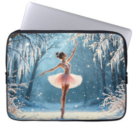 Ballerina ljus mode elegans dans laptop fodral