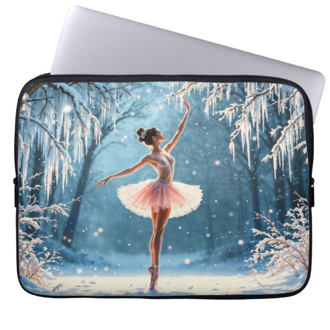 Ballerina ljus mode elegans dans laptop fodral (Framsidan)