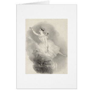 Ballerina Marie Taglioni Hälsningskort