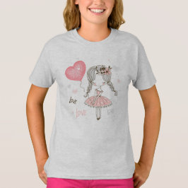 Ballerina med Balloon T Shirt