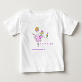 Ballerina med eget namn tee shirt