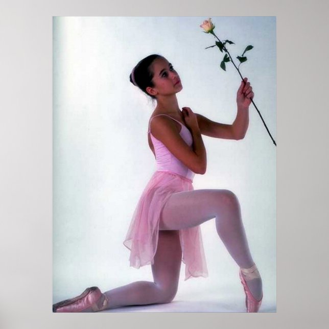Ballerina med Flower Poster (Framsidan)