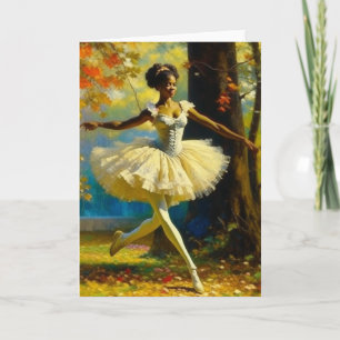 Ballerina med mjuka viskningar kort