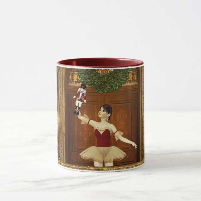 Ballerina med Nutcracker-julen Mugg (Center)